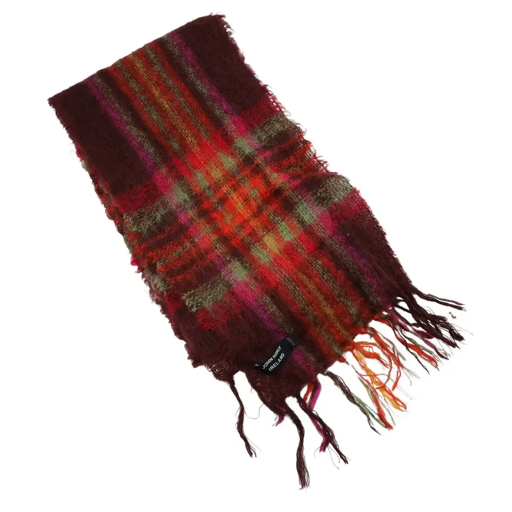 Vintage John Hanly Ireland Mohair Wool Blend Scarf